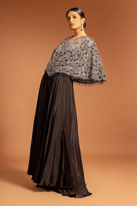 Sejal Kamdar Ajrakh Print Layered Jumpsuit 