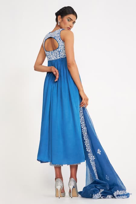 Asaga Isabella Embroidered Yoke Anarkali Set 
