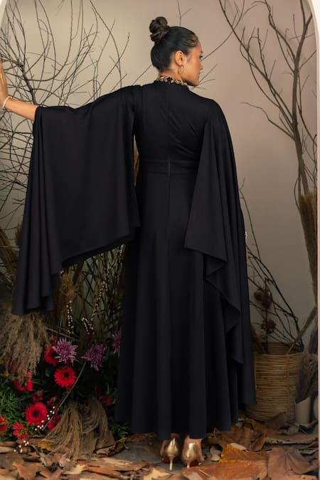 House Of Fett Knitted Twill Gown 