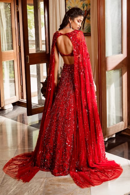 Nadine Dhody Leia Hand Embroidered Lehenga & Blouse Set 