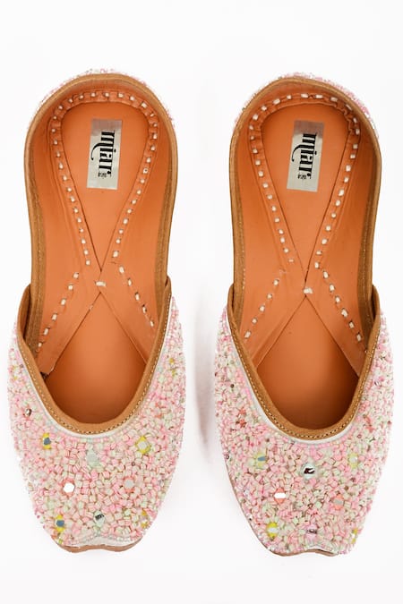 Miar Designs Kaira Sequin Embroidered Juttis 