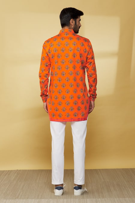 MR. Ajay Kumar Printed Full Sleeved Shirt 