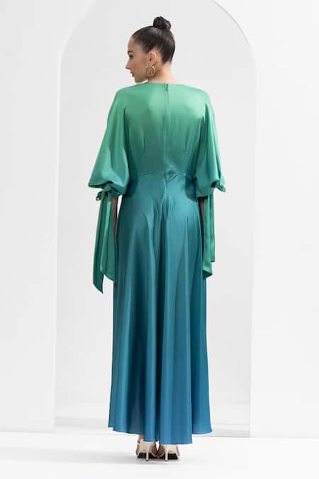 Mandira Wirk Resort Satin Ombre Dress 