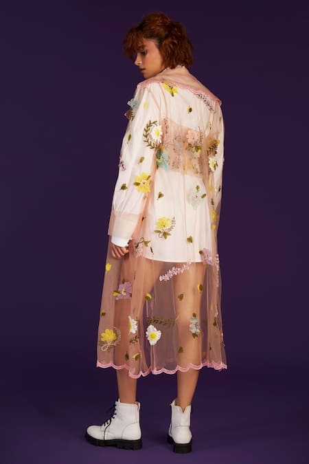 Archana Rao Embellished Trench Coat 