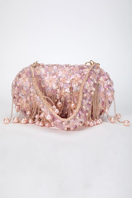 Shop Eena Gold Sequins Aria Silk Embellished Clutch at Aza Fashions Shop_Eena_Gold Sequins Aria Silk Embellished Clutch _at_Aza_Fashions