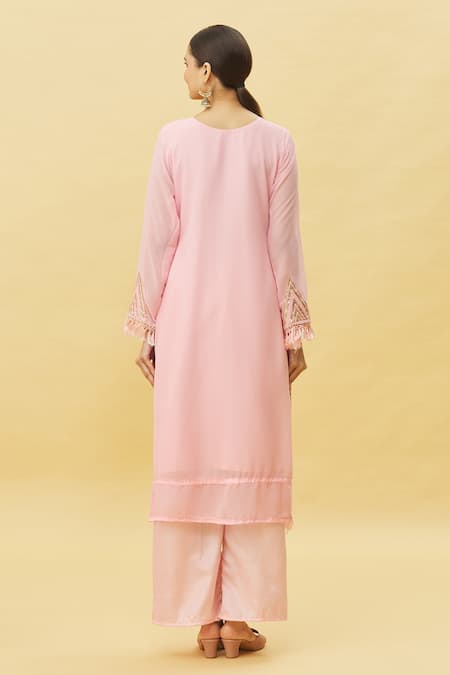 Samyukta Singhania Sequin Embroidered Kurta Pant Set 