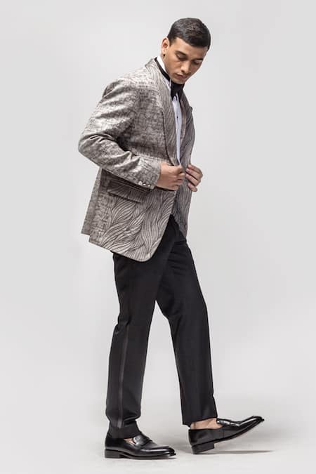 Asuka Abstract Pattern Blazer Set 