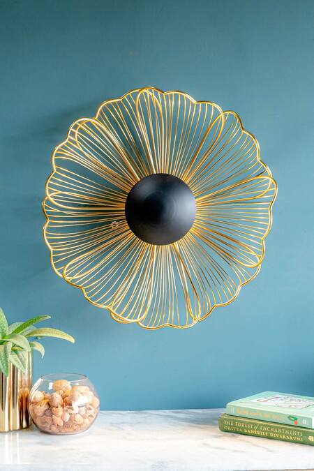 Shop Logam Gold Mild Steel Madison Wall Art - Set Of 2 at Aza Fashions Shop_Logam_Gold Mild Steel Madison Wall Art - Set Of 2_at_Aza_Fashions