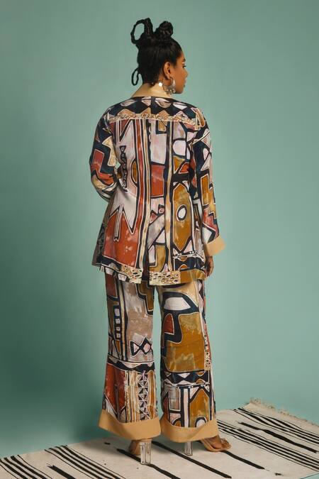 Label Shristi Chetani Printed Shirt & Pant Set 