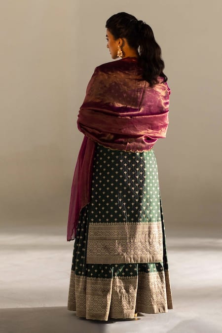 Mimamsaa Aris Brocade Silk Kurta Gharara Set 