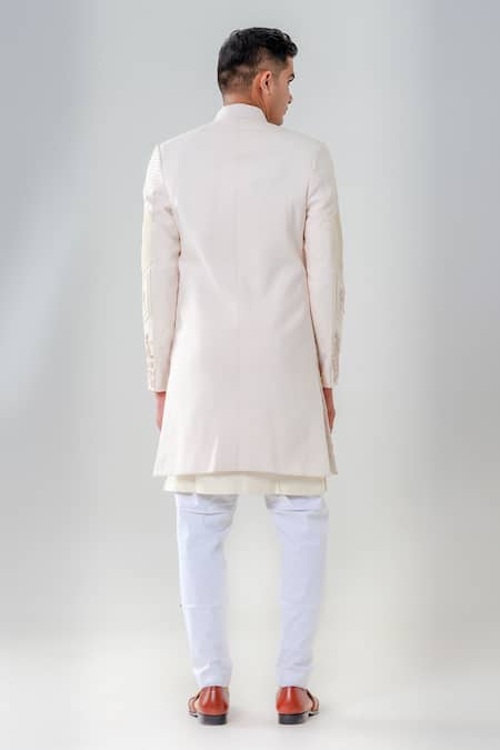 Amrit Dawani Floral Geometric Embellished Sherwani Set 