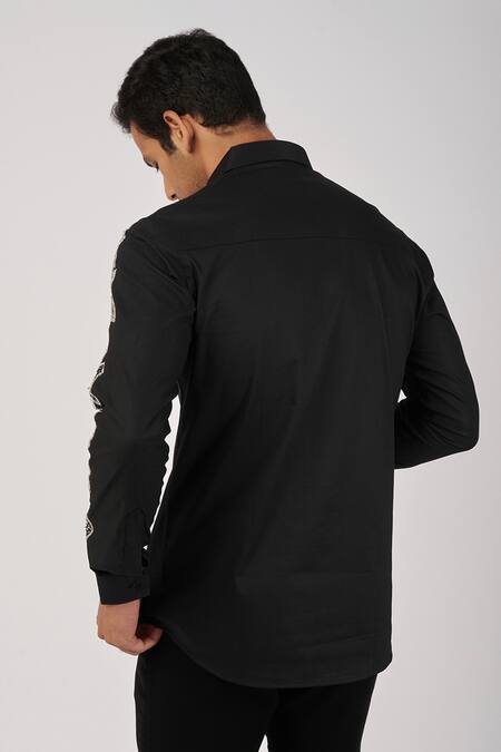 Sanjana Reddy Designs Sleeve Embroidered Shirt 