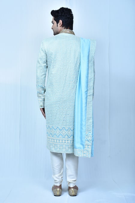 Arihant Rai Sinha Floral Embroidered Sherwani Set 