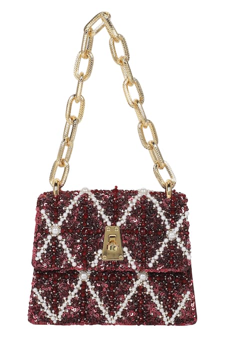 The Leather Garden Erica Embellished Mini Bag 