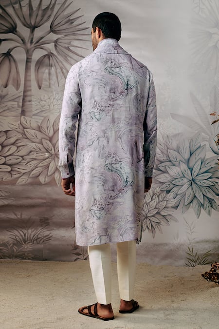 Shop_Philocaly_Multi Color Noor Space Dye Hand Painted Stole _at_Aza_Fashions