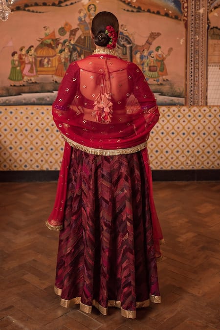 Priyanka Raajiv Girija Patch Work Lehenga Set 