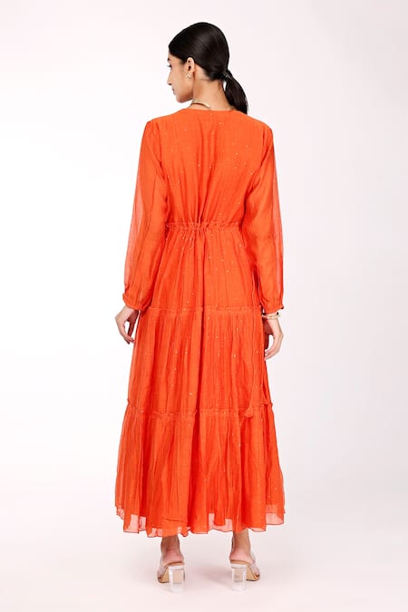 Komal Shah Embroidered Maxi Dress 