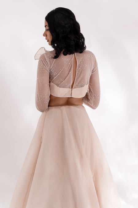 PIRI INDIA Doll Applique Cut-Out Gown 