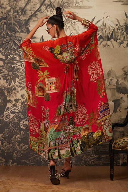 Kalista Aamna Mughal Print Kaftan 