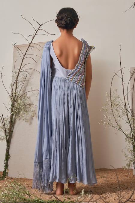 Merge Design Hand Embroidered Gown 