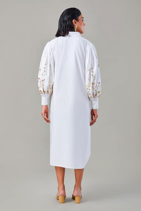 EK Dhaaga Embellished Balloon Sleeve Dress 