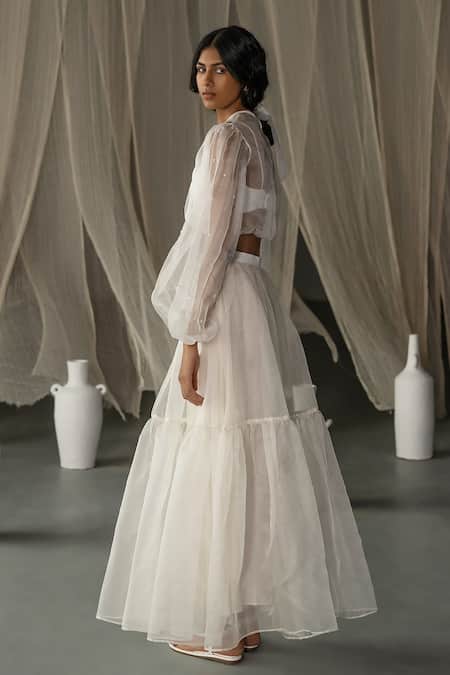Zoon Silk Organza Tiered Skirt 