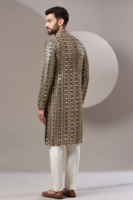 Kasbah Foil & Thread Embroidered Kurta 