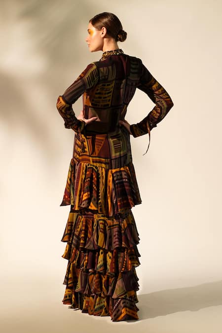 Nikita Mhaisalkar Placket Embellished Dress 