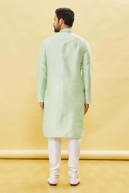 Arihant Rai Sinha Embroidered Swirl Pattern Kurta Churidar Set 