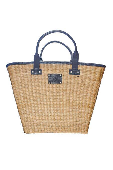 Shop Ginn And Tonik Beige Beads Evil Eye Embellished Beach Bag at Aza Fashions Shop_Ginn And Tonik_Beige Beads Evil Eye Embellished Beach Bag_at_Aza_Fashions