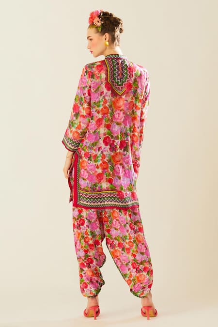 Rajdeep Ranawat Reza Floral Print Kurta 
