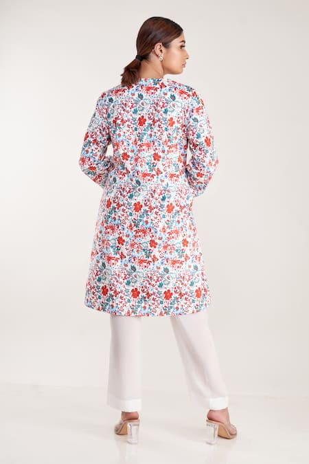 Pooja Bagaria Square Neck Kurta & Pant Set 