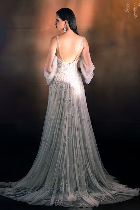 Bhawna Rao Sequin Hand Embroidered Gown 