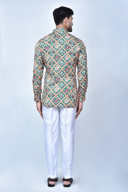 Arihant Rai Sinha Printed Short Kurta & Pant Set 