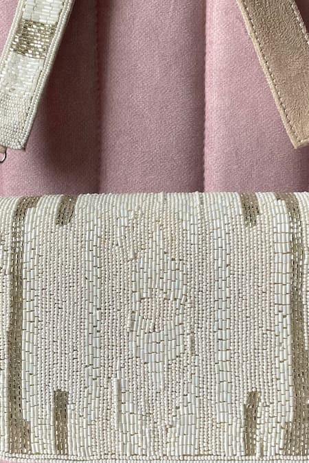 Kreivo By Vamanshi Damania Embellished Silk Bucket Bag 