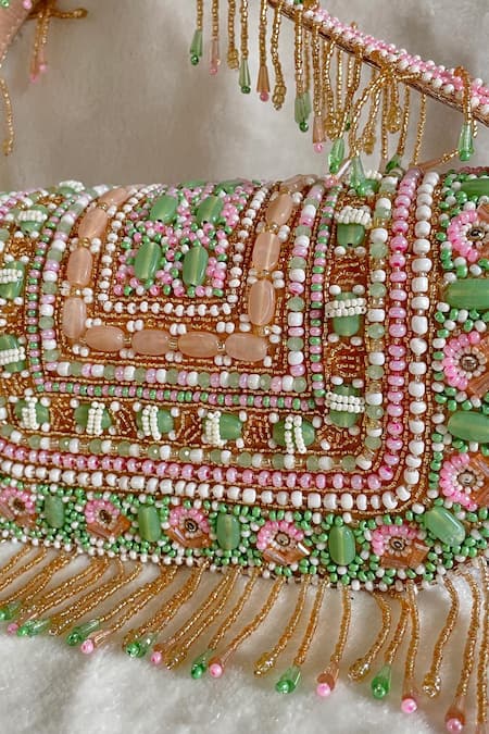 Kreivo By Vamanshi Damania Beads Embellished Boho Bag 