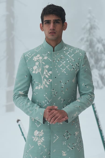 Sahil Kochhar Divit Embroidered Sherwani & Trouser Set 