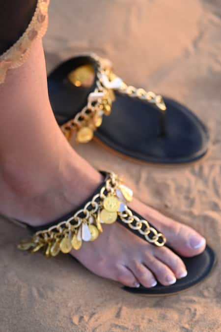 Foot Fuel Trouble Maker Embroidered Split-Toe Flats 