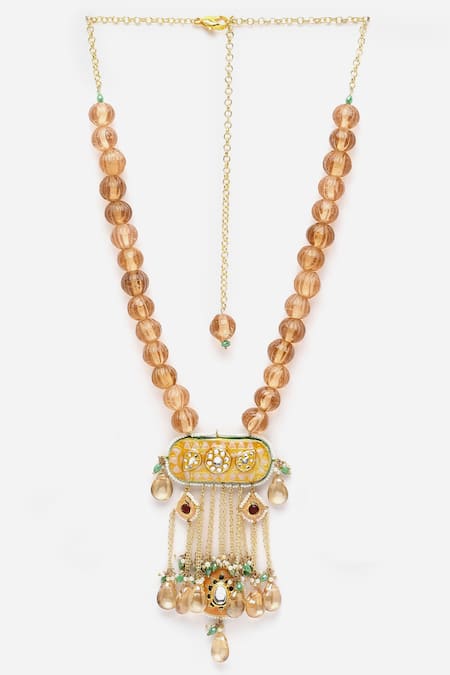 Dugran By Dugristyle Long Beaded Pendant Necklace 