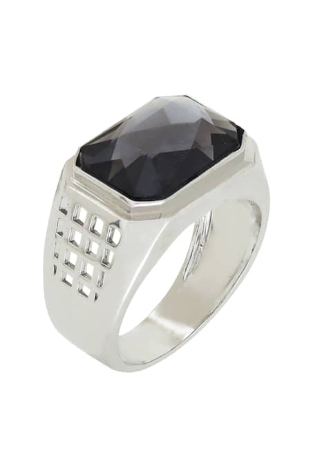 Esme by Aashna Dalmia Cut Work Stone Embellished Ring 