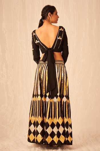 Gulabo By Abu Sandeep Gota Work Gathered Sleeve Blouse 