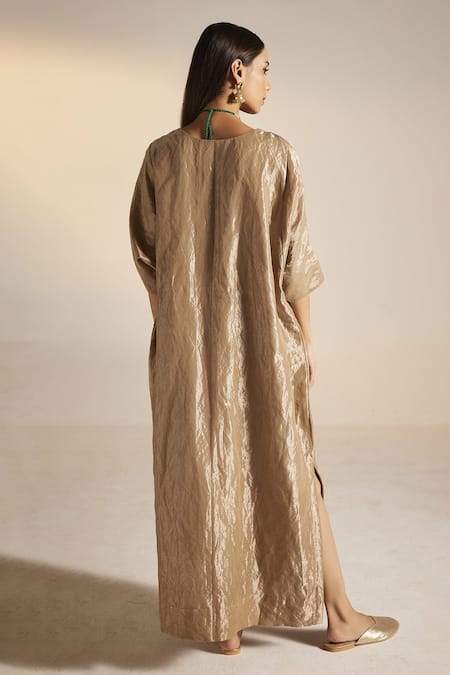 Shorshe Clothing Noor Handloom Tissue Kaftan 