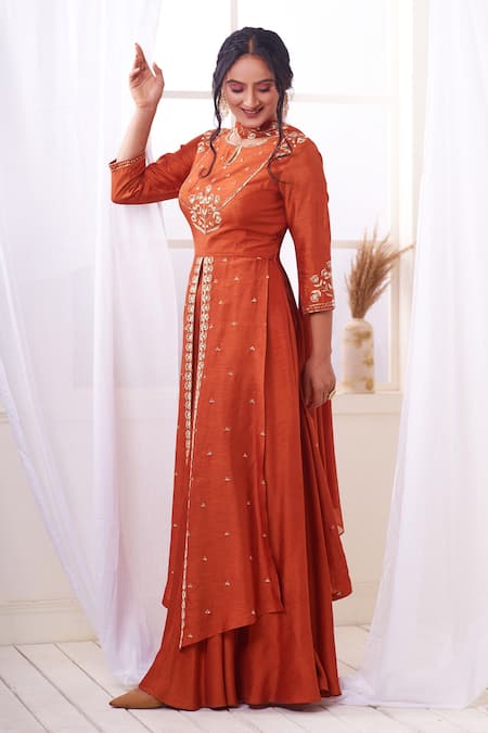 Geetika Jain Hand Embroidered Anarkali With Dupatta 