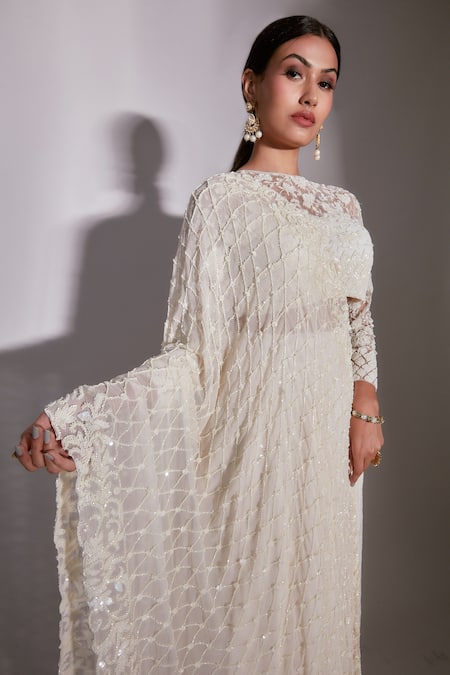 Premya By Manishii Garden Embroidered Blouse Skirt Set 