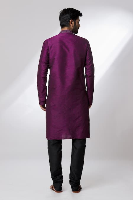 Arihant Rai Sinha Woven Botanical Pattern Kurta Set 