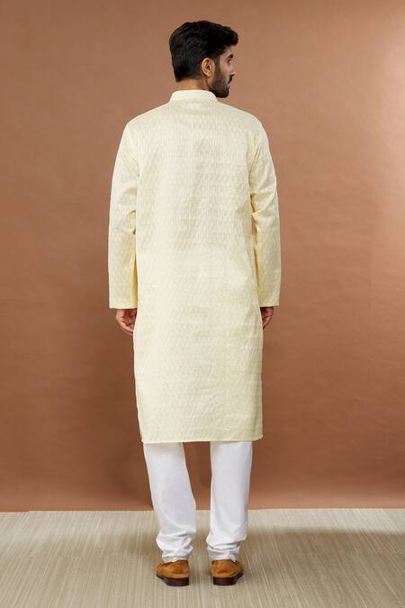 Shop_Aham-Vayam_Beige Silk, Cotton Sequins Kharif Kurta And Churidar Set _at_Aza_Fashions