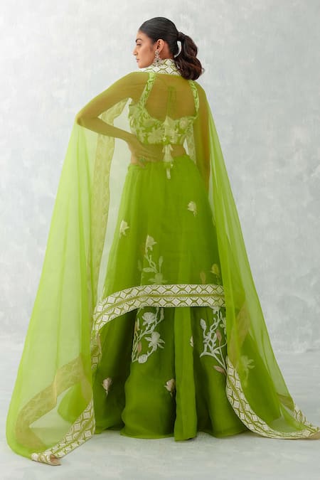 Devnaagri Floral Pattern Lehenga Set 