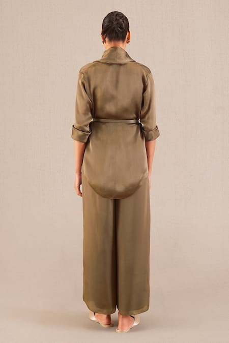 Ampm Mana Open Front Throw & Palazzo Set 