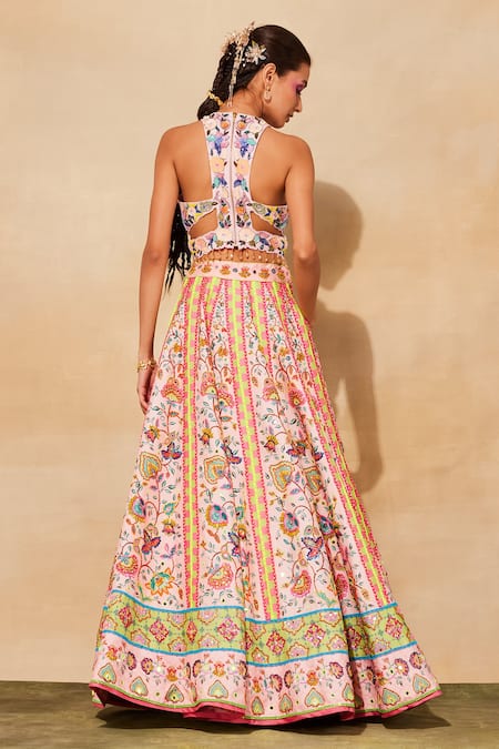 Diyarajvvir Floral Print Lehenga & Blouse Set 
