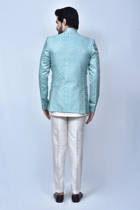 Arihant Rai Sinha Embroidered Full Sleeve Bandhgala Set 